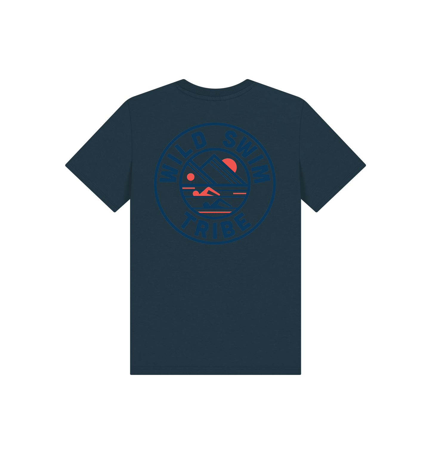 Denim Blue Printed Kids T-Shirt