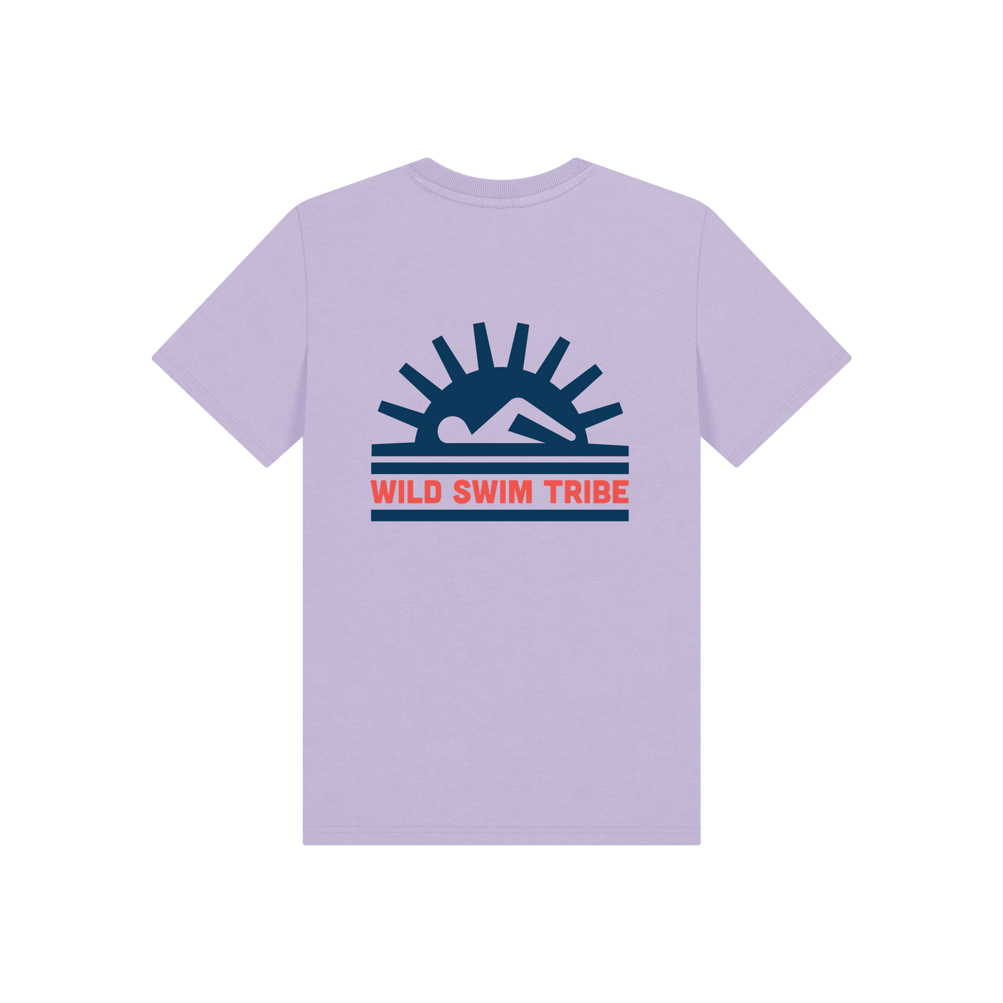 Soft Lilac Printed Kids T-Shirt Back