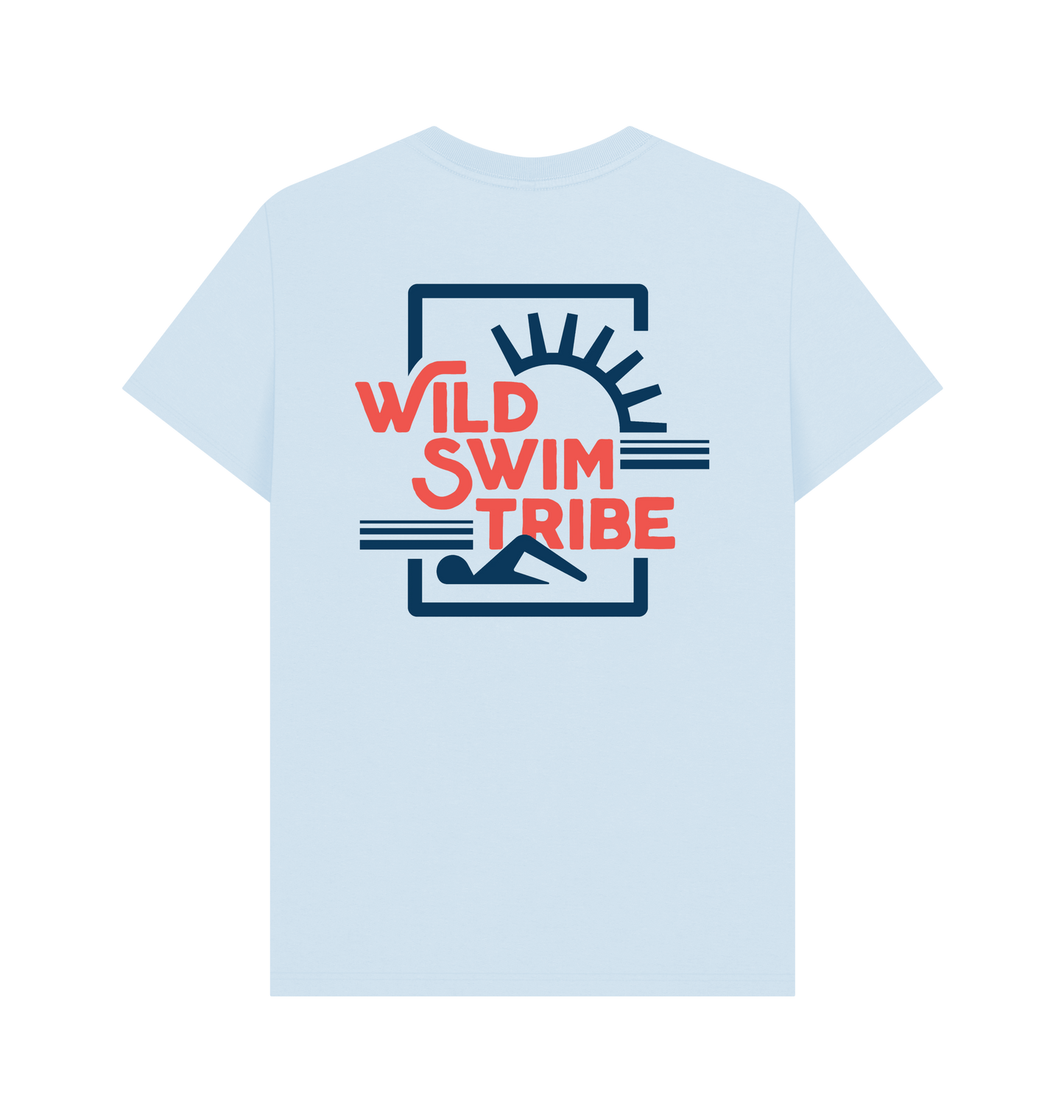 Sky Blue Printed T-shirt