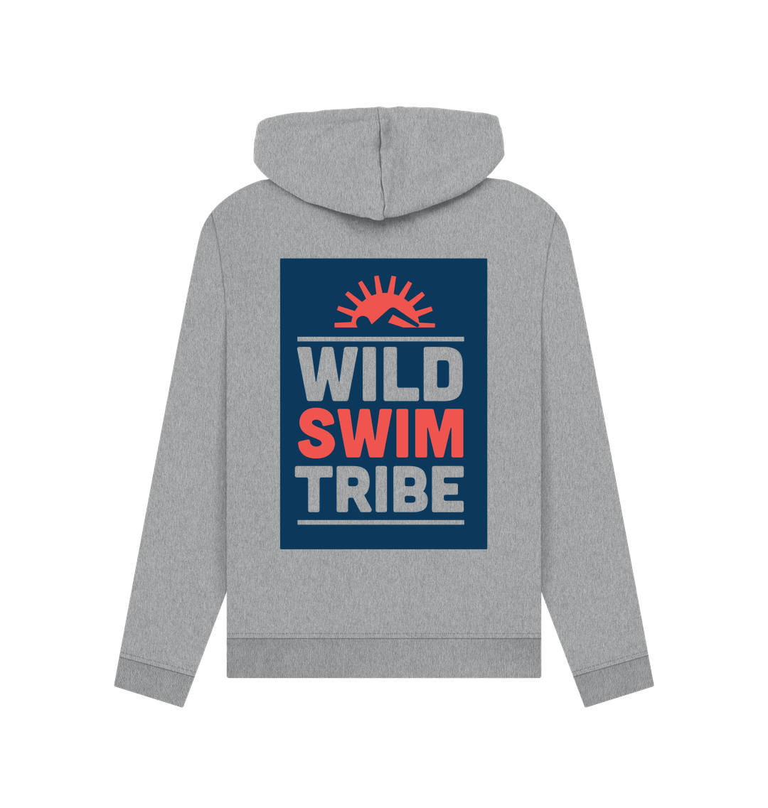 Light Heather Printed Hoody Back