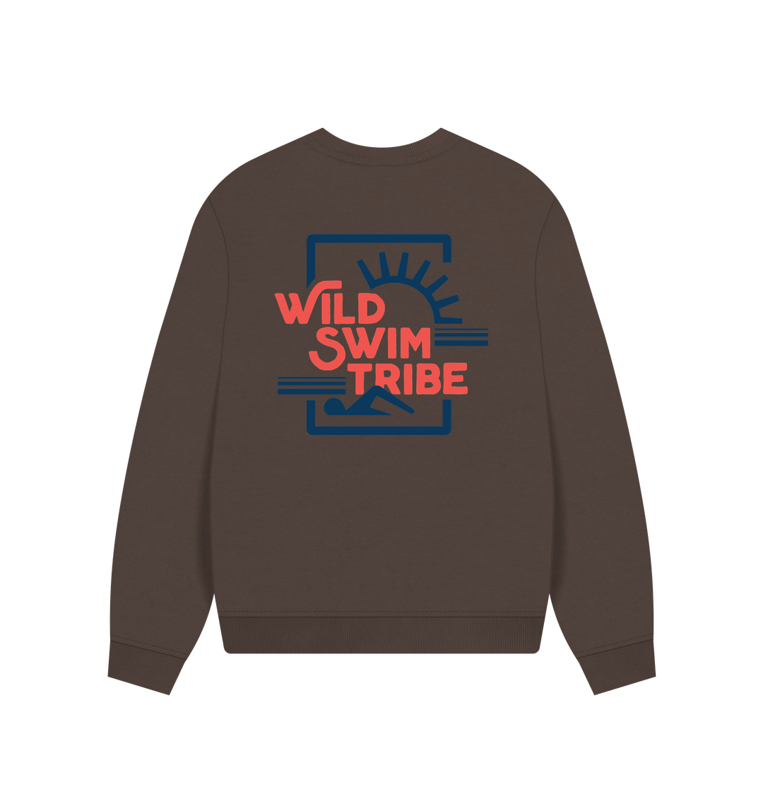 Chocolate Printed Sweater Back