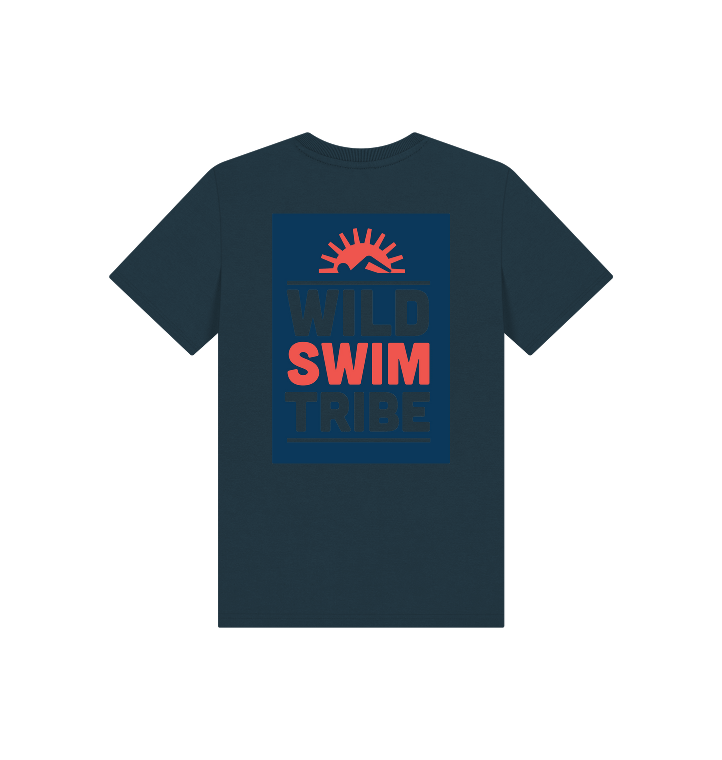 Denim Blue Printed Kids T-Shirt
