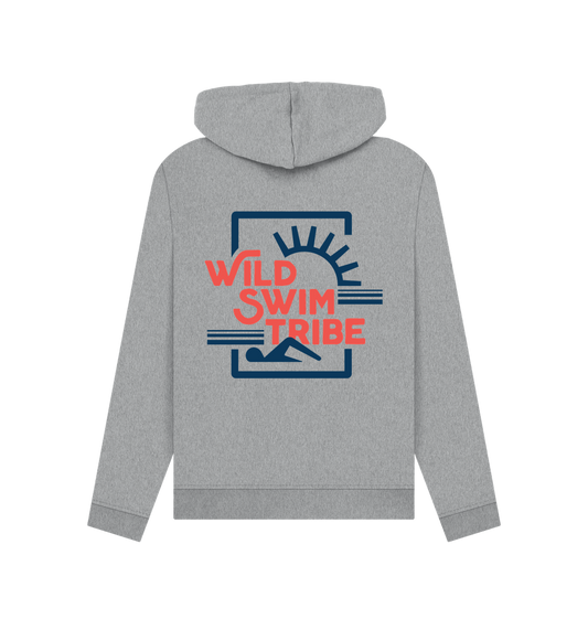 Light Heather Printed Hoody Back