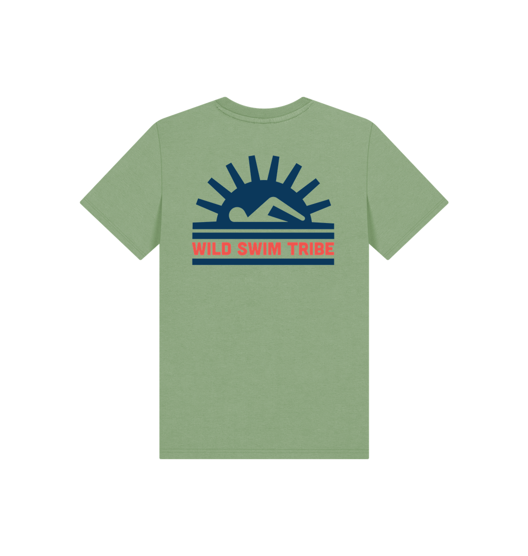 Sage Printed Kids T-Shirt Back