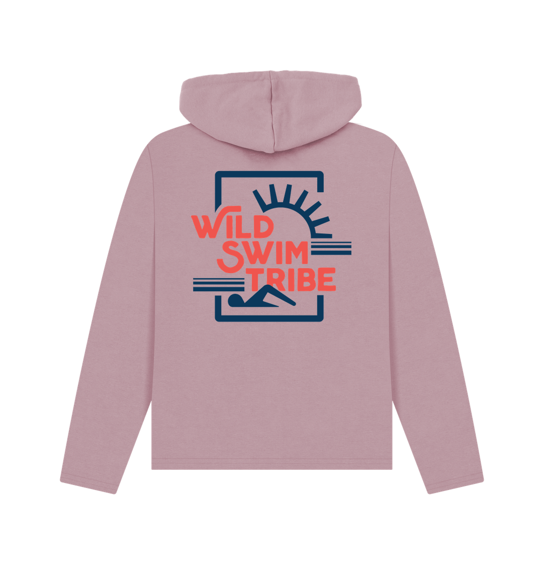 Mauve Printed Hoody Back