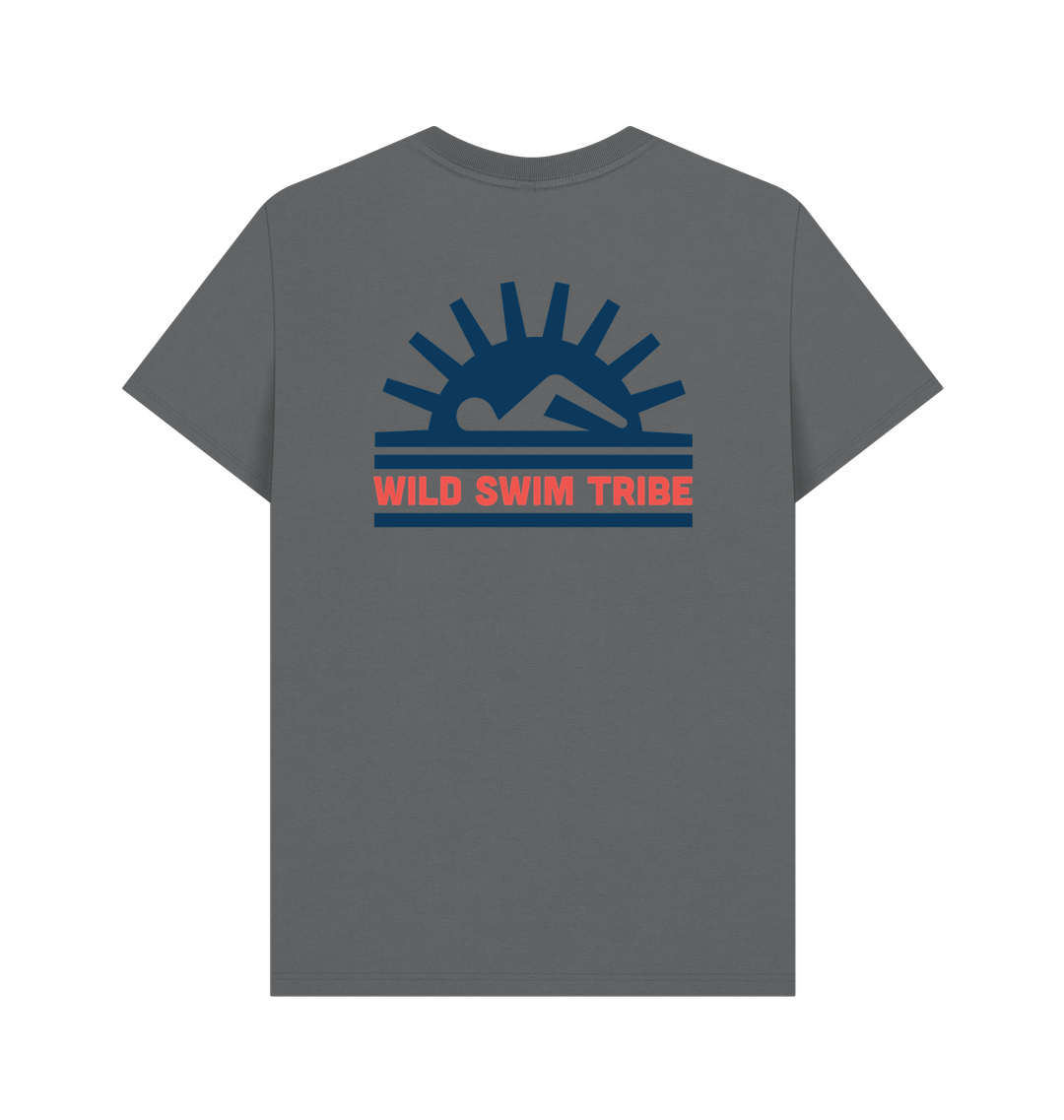 Slate Grey Printed T-shirt Back