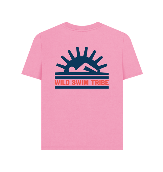 Rose Pink Printed T-shirt Back