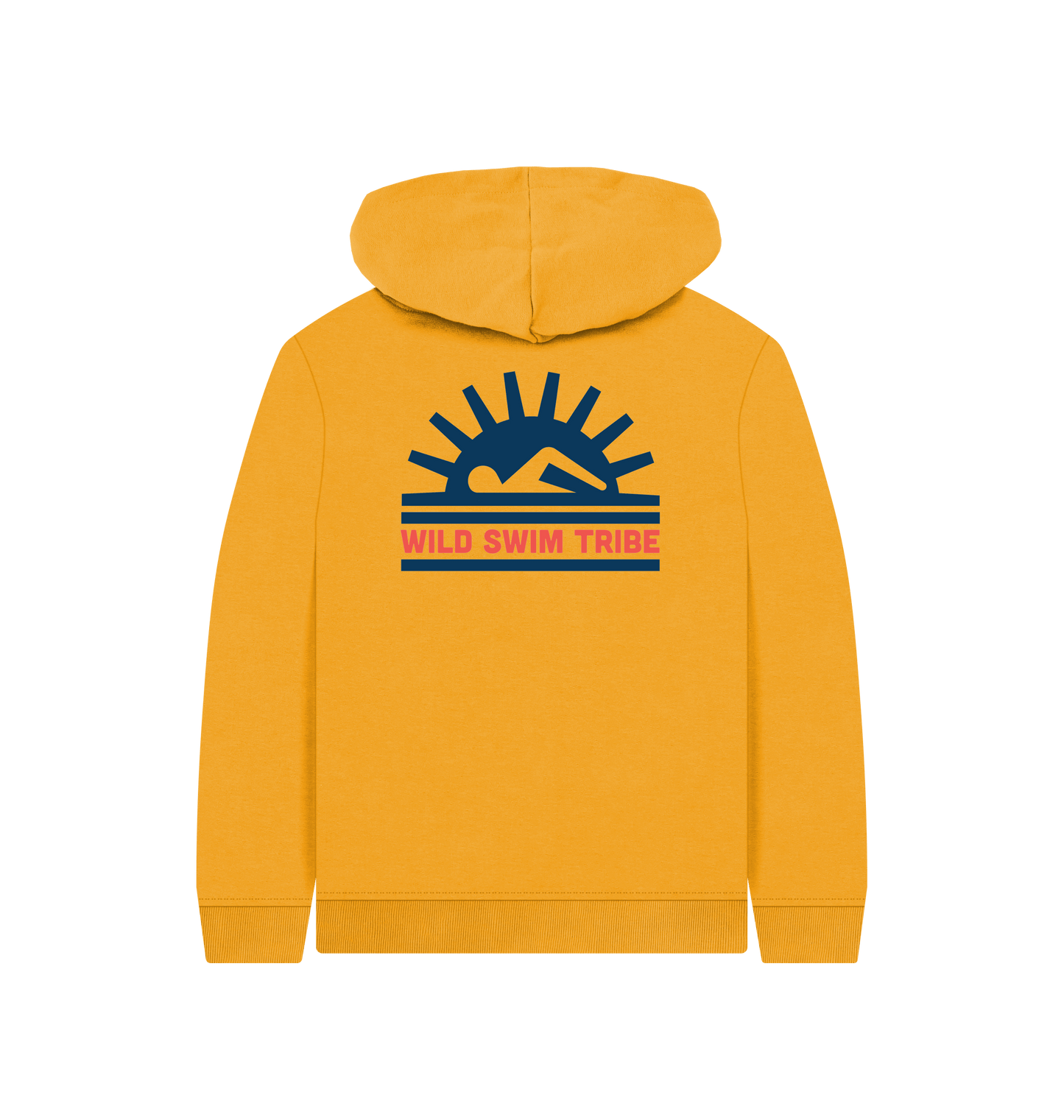 Mustard Printed Kids Hoodie