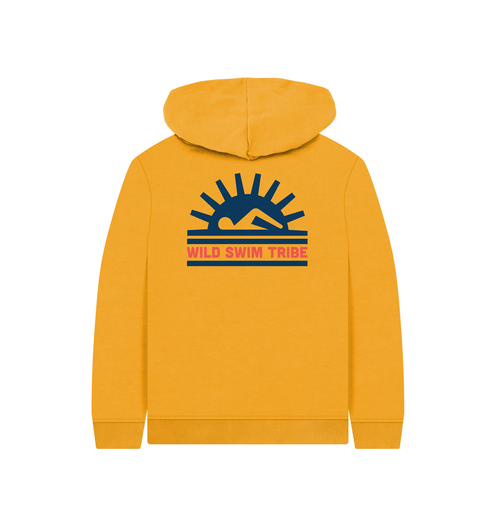 Mustard Printed Kids Hoodie