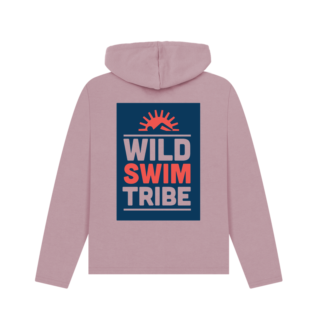 Mauve Printed Hoody Back