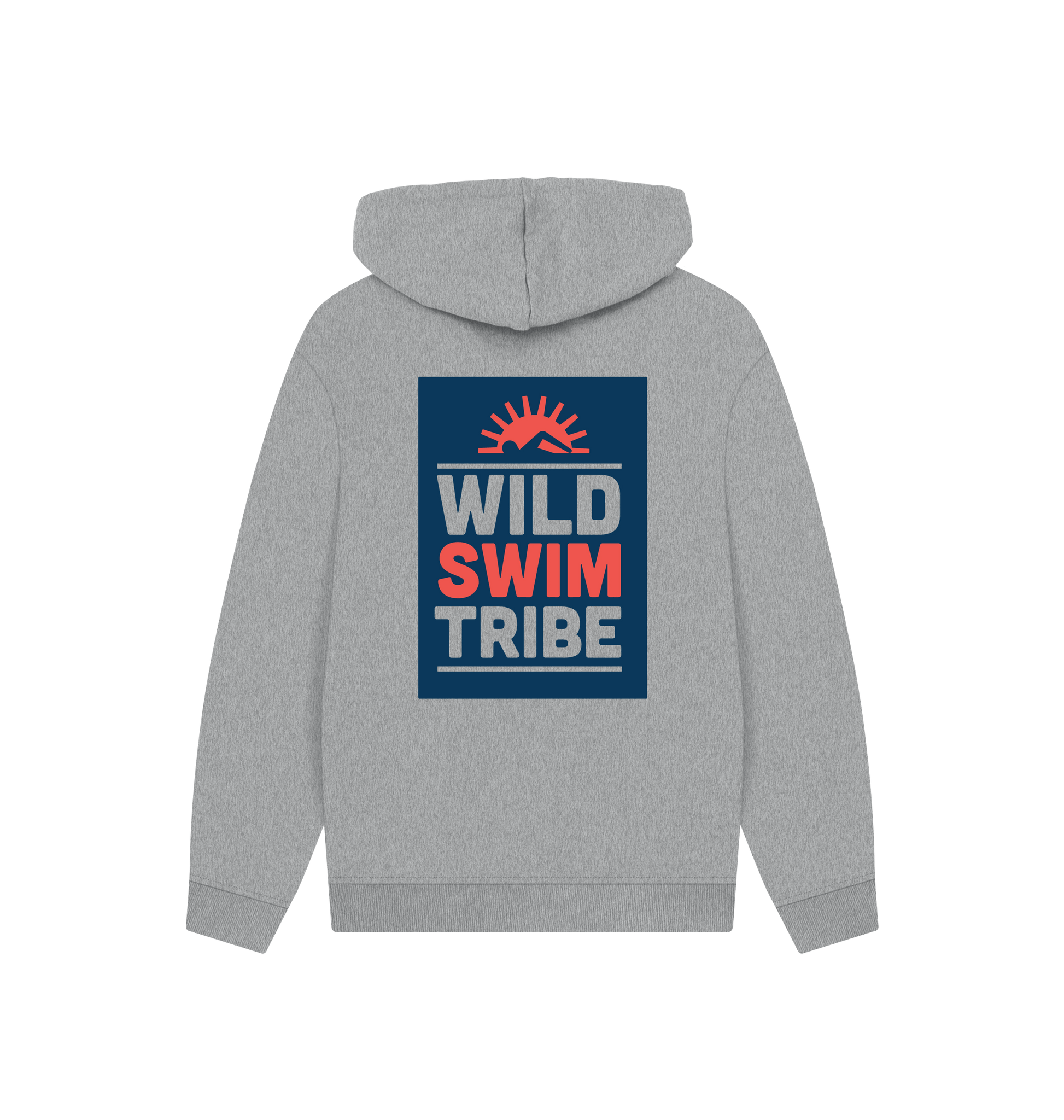 Athletic Grey Printed Hoody