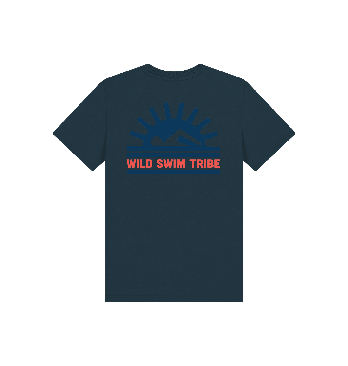 Denim Blue Printed Kids T-Shirt