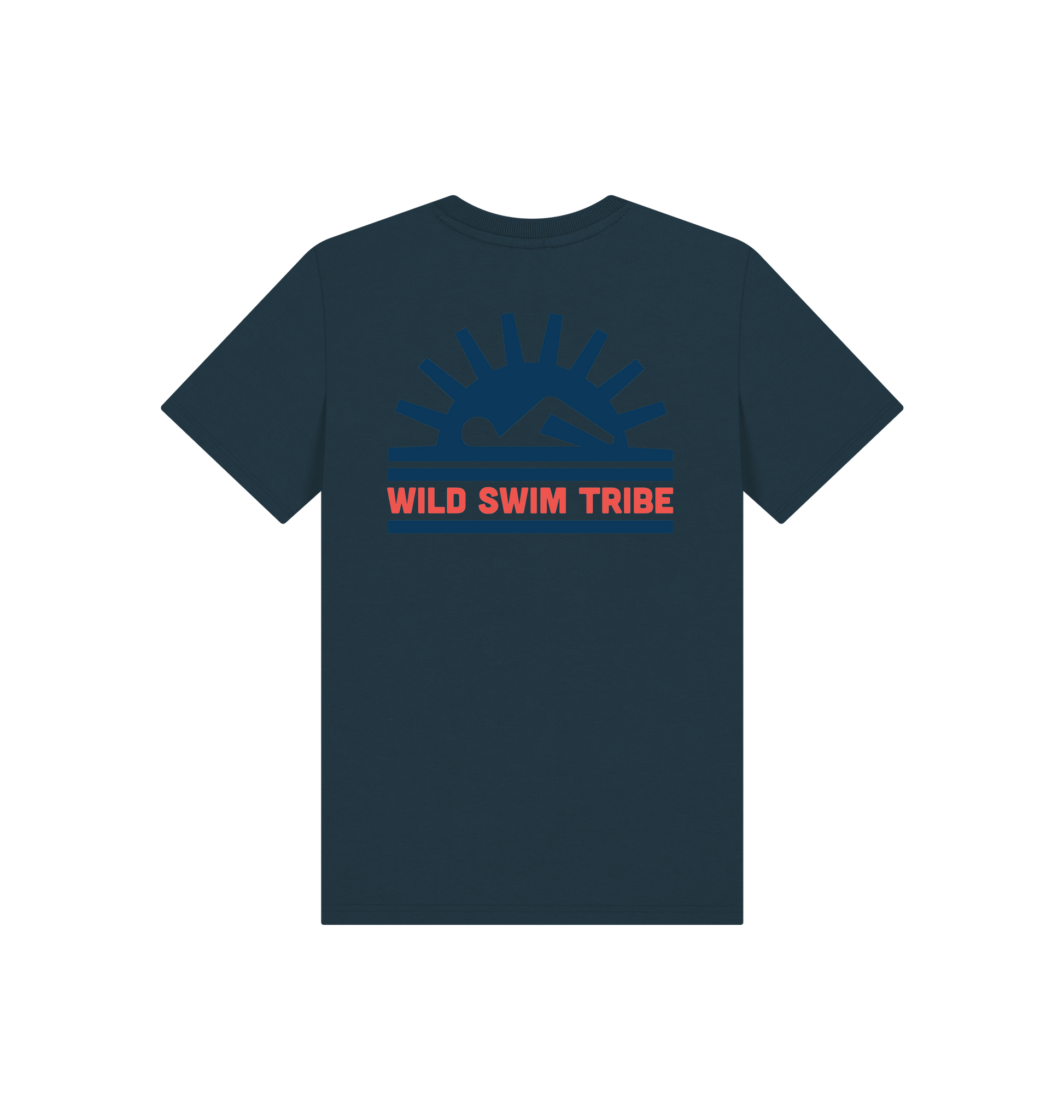 Denim Blue Printed Kids T-Shirt
