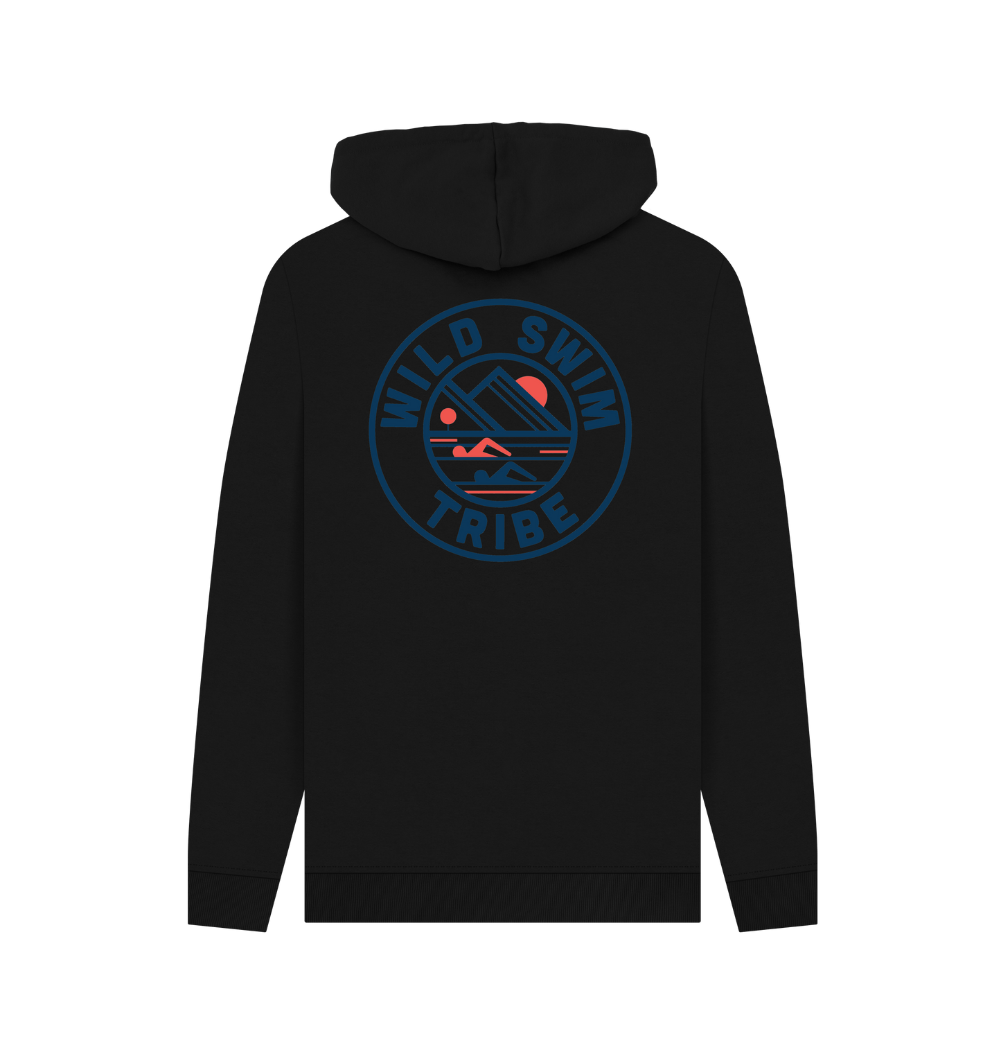 Black Printed Hoody