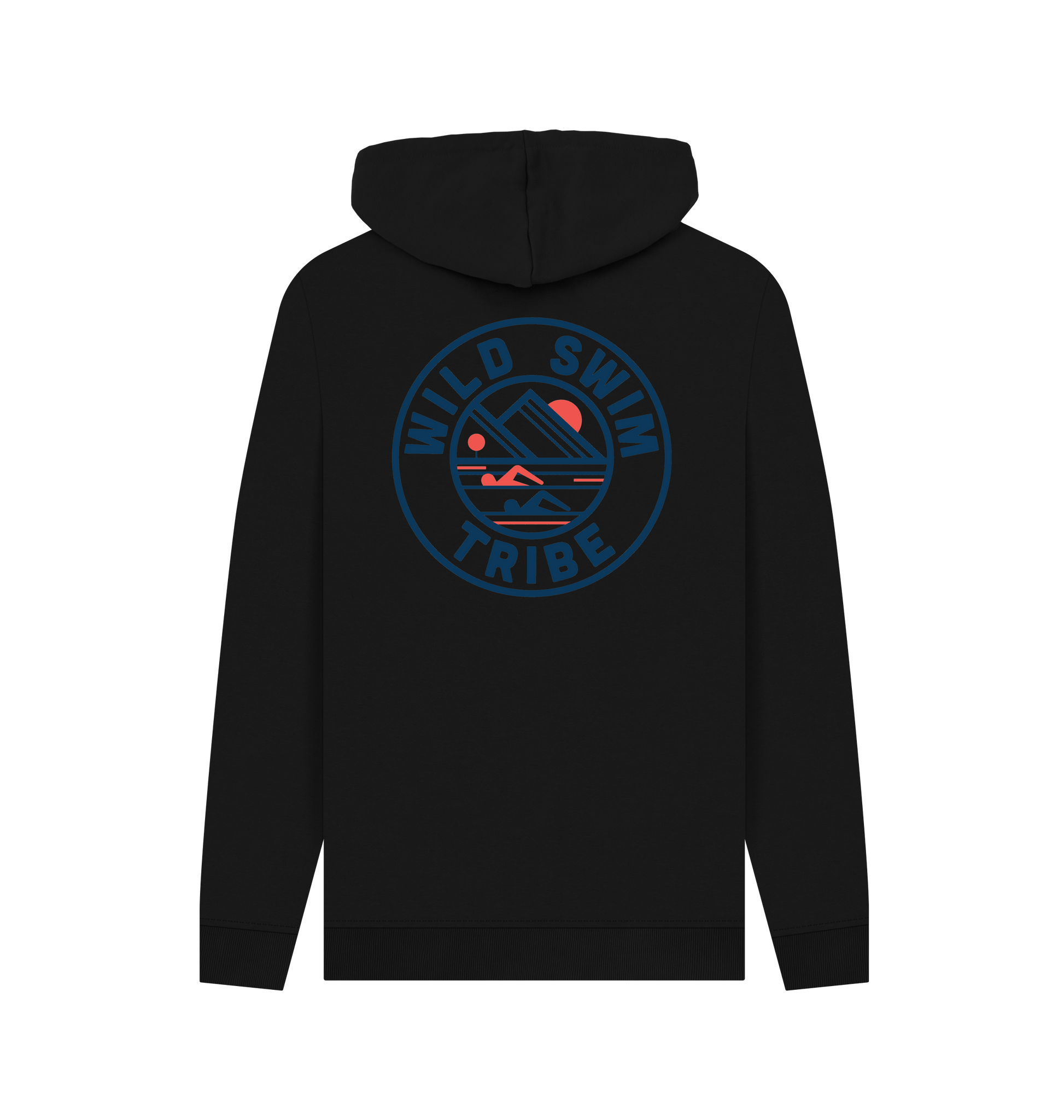 Black Printed Hoody