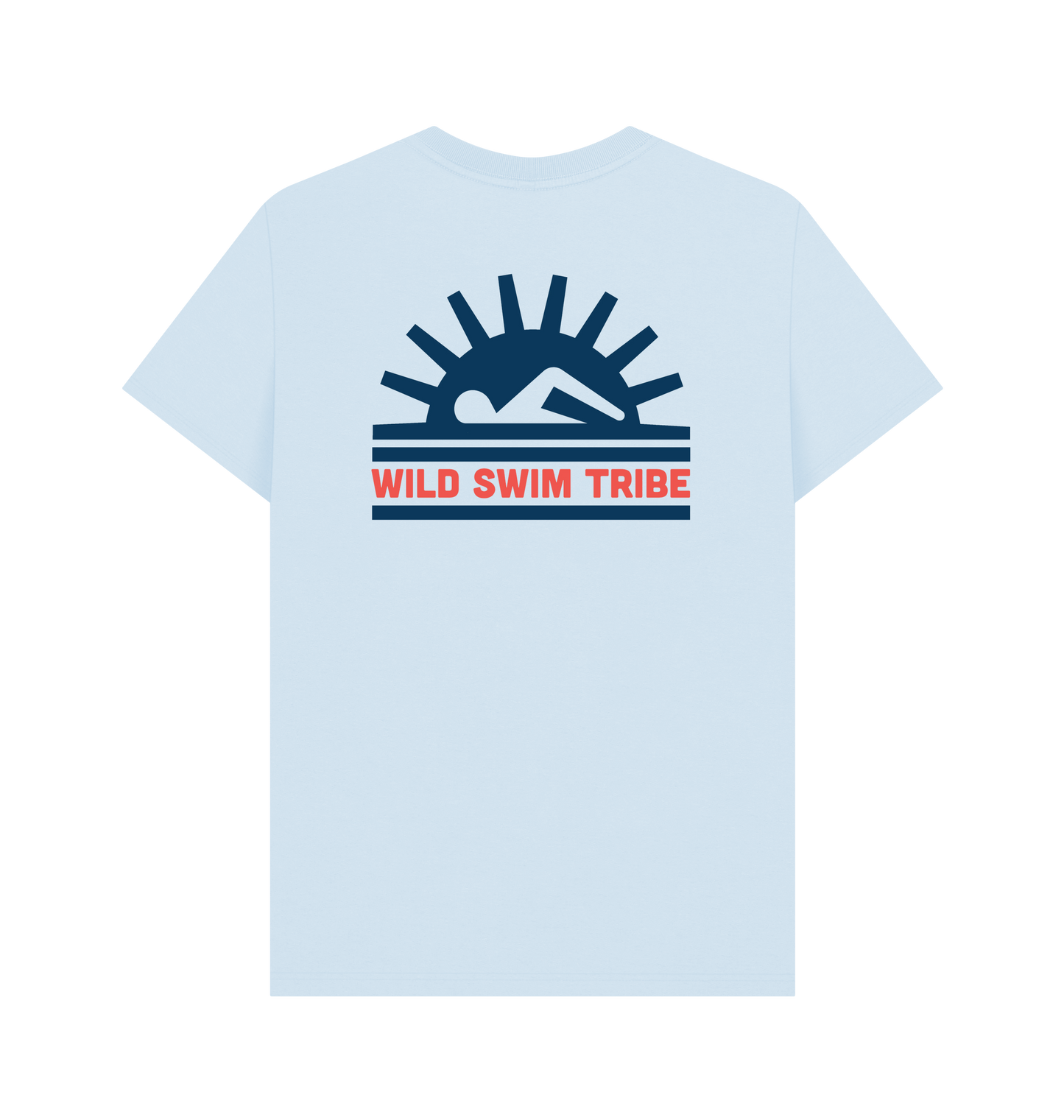 Sky Blue Printed T-shirt