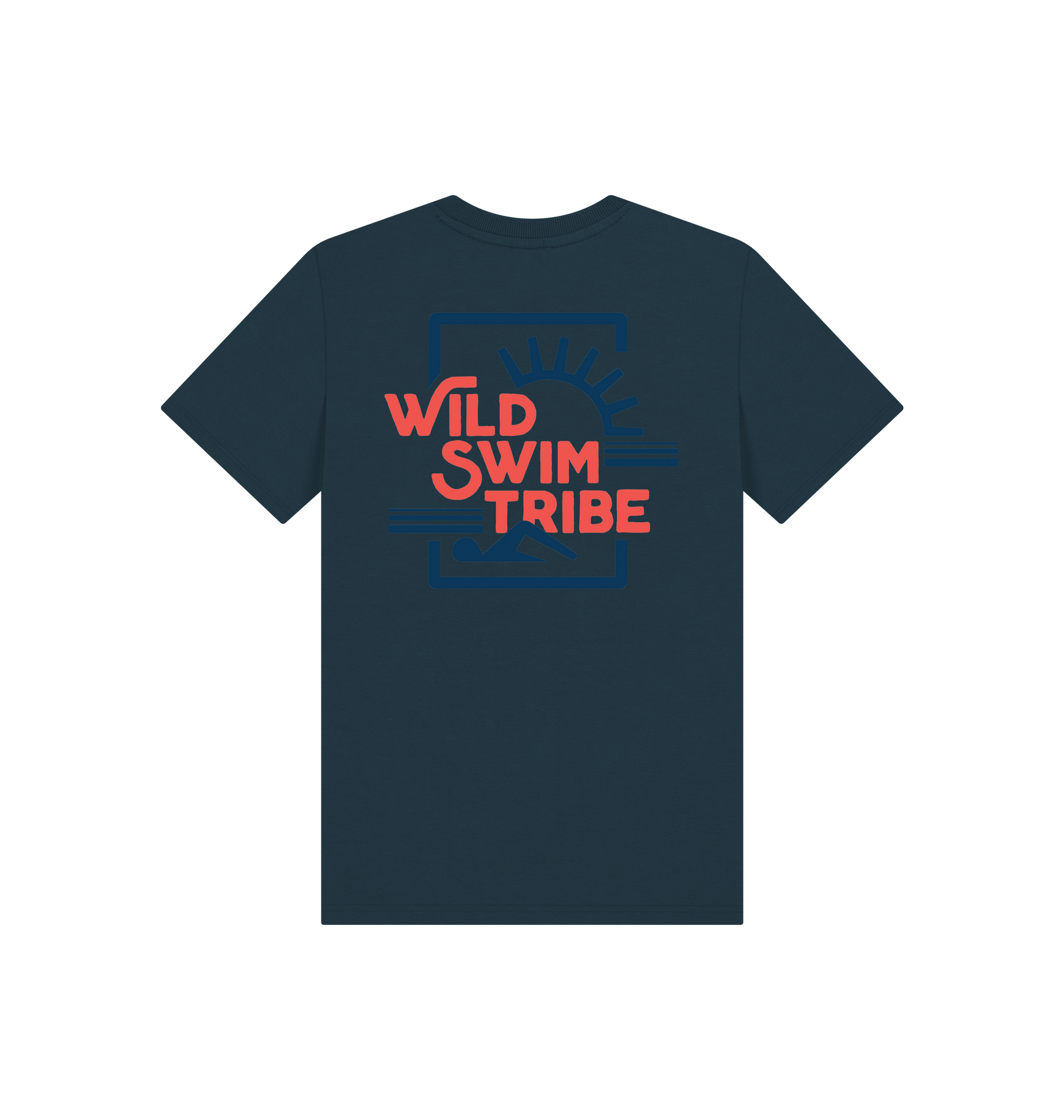 Denim Blue Printed Kids T-Shirt