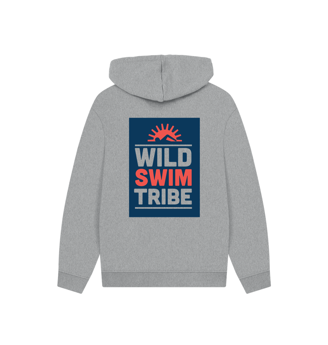 Athletic Grey Printed Hoody Back