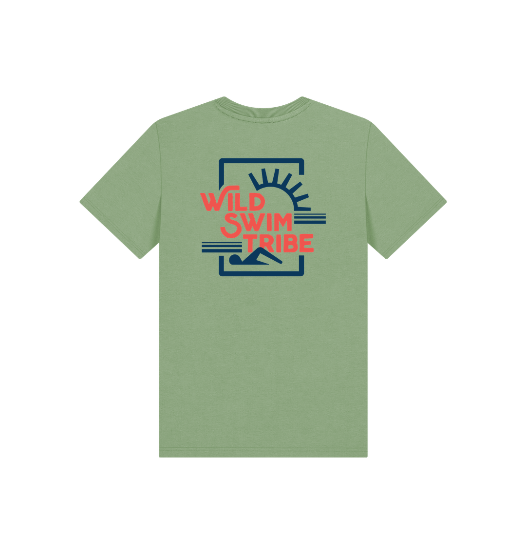 Sage Printed Kids T-Shirt Back