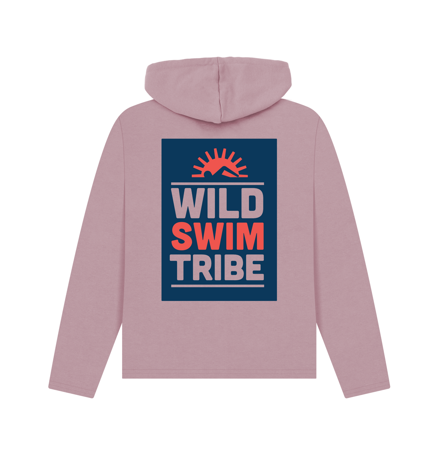Mauve Printed Hoody