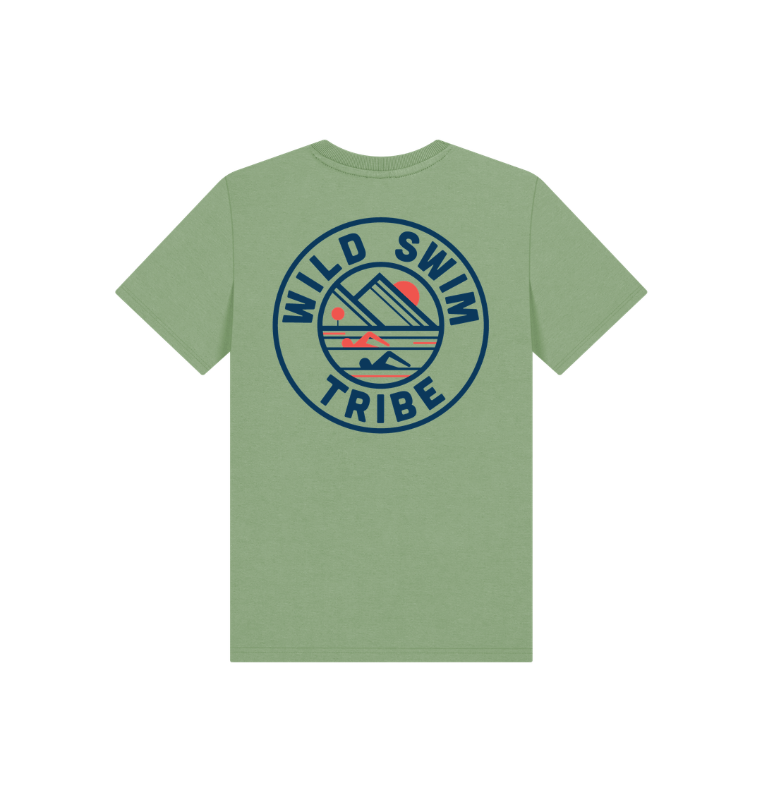 Sage Printed Kids T-Shirt Back