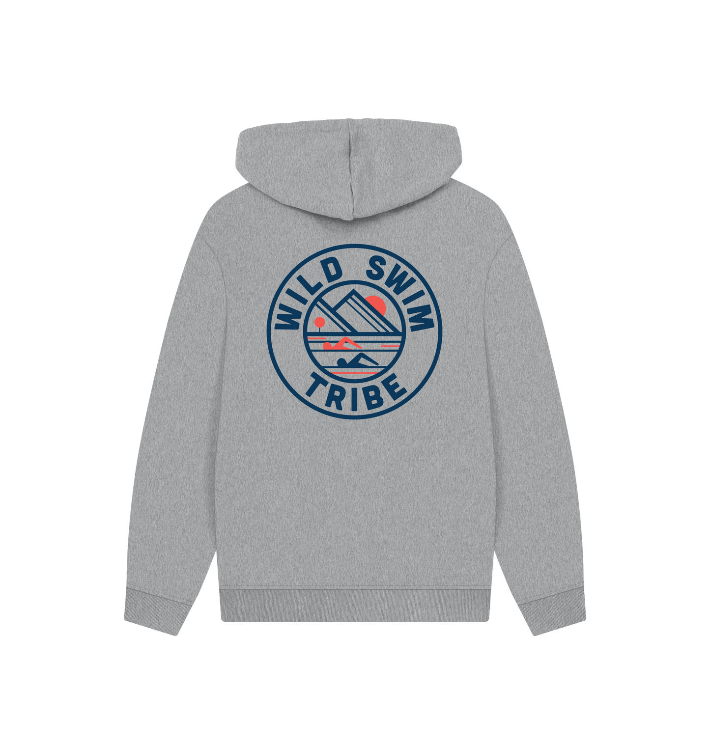 Athletic Grey Printed Hoody