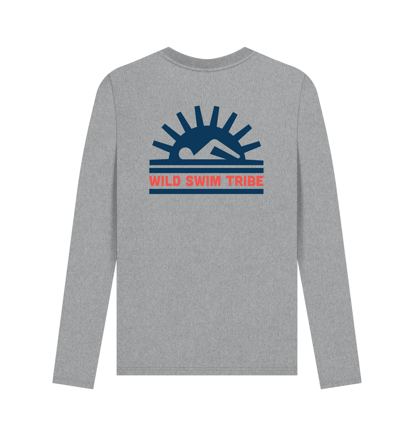 Athletic Grey Printed Long Sleeve T Shirt