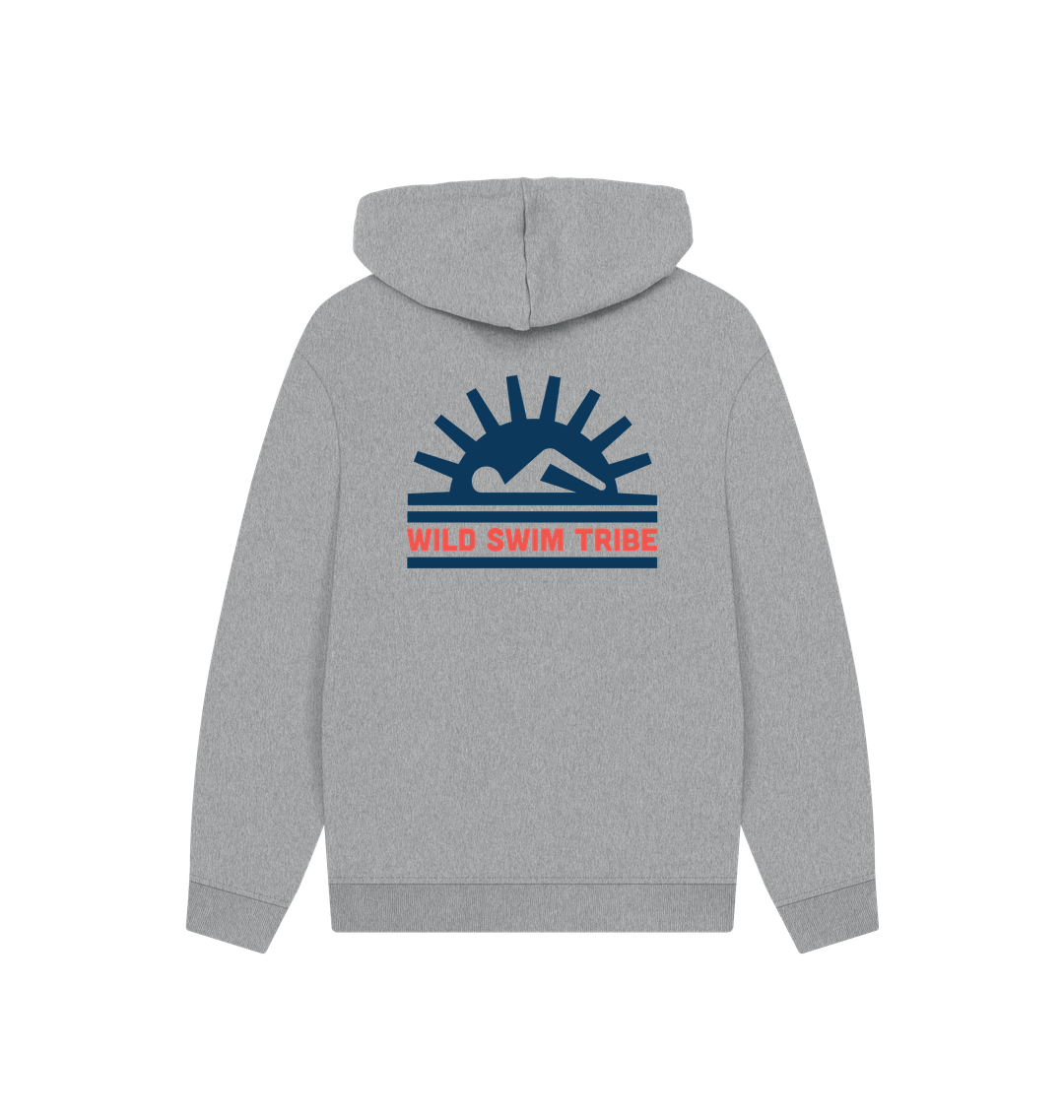 Athletic Grey Printed Hoody Back