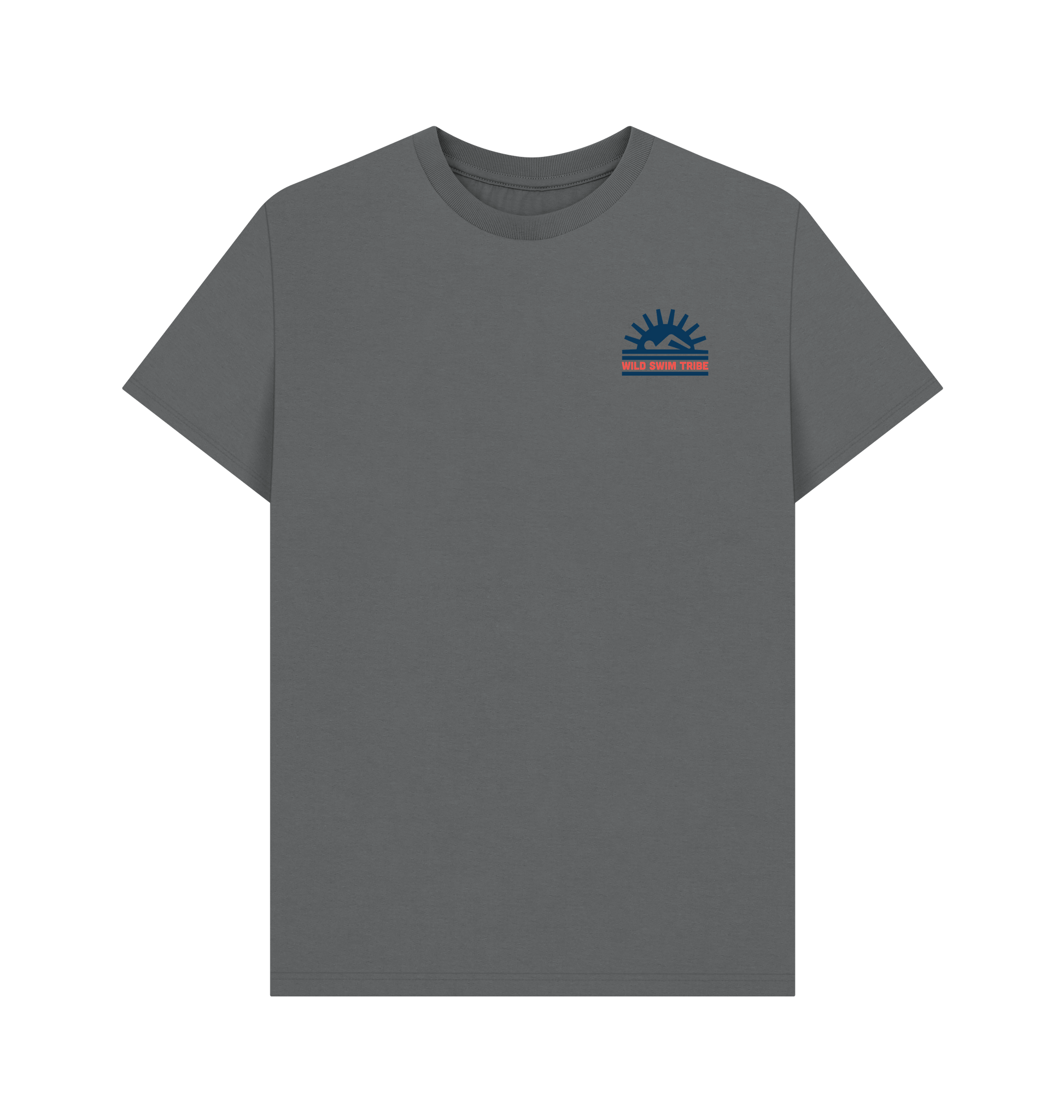 Slate Grey Printed T-shirt Front