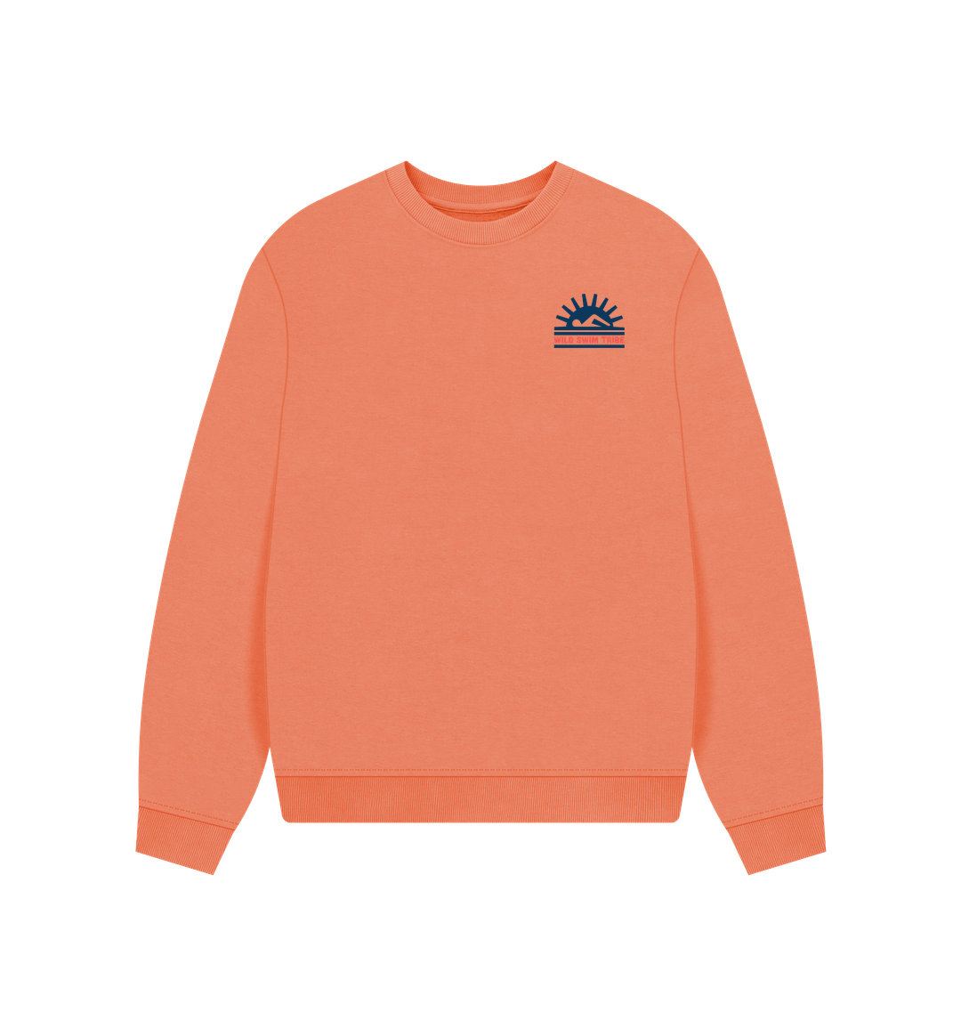 Apricot Printed Sweater Front