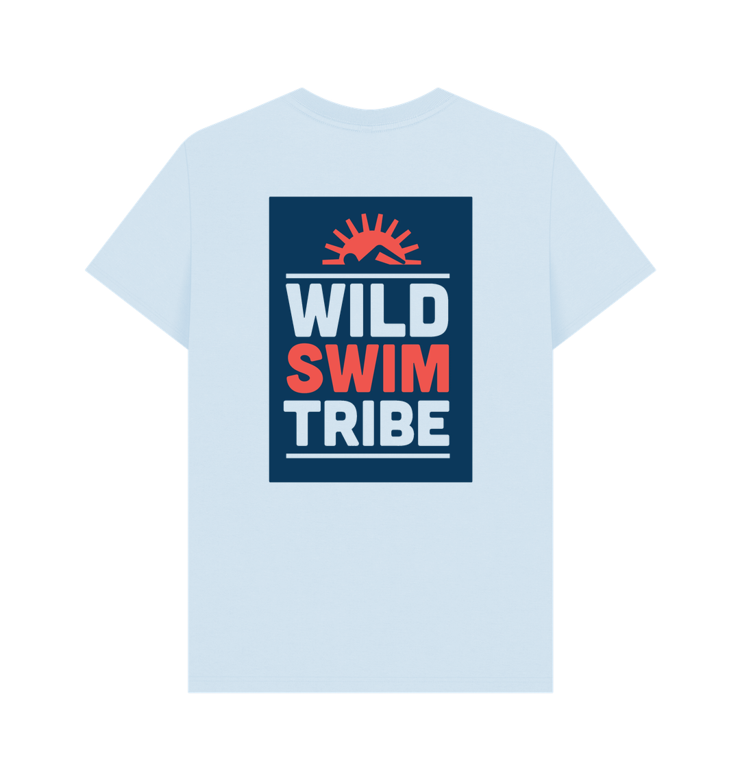 Sky Blue Printed T-shirt Back