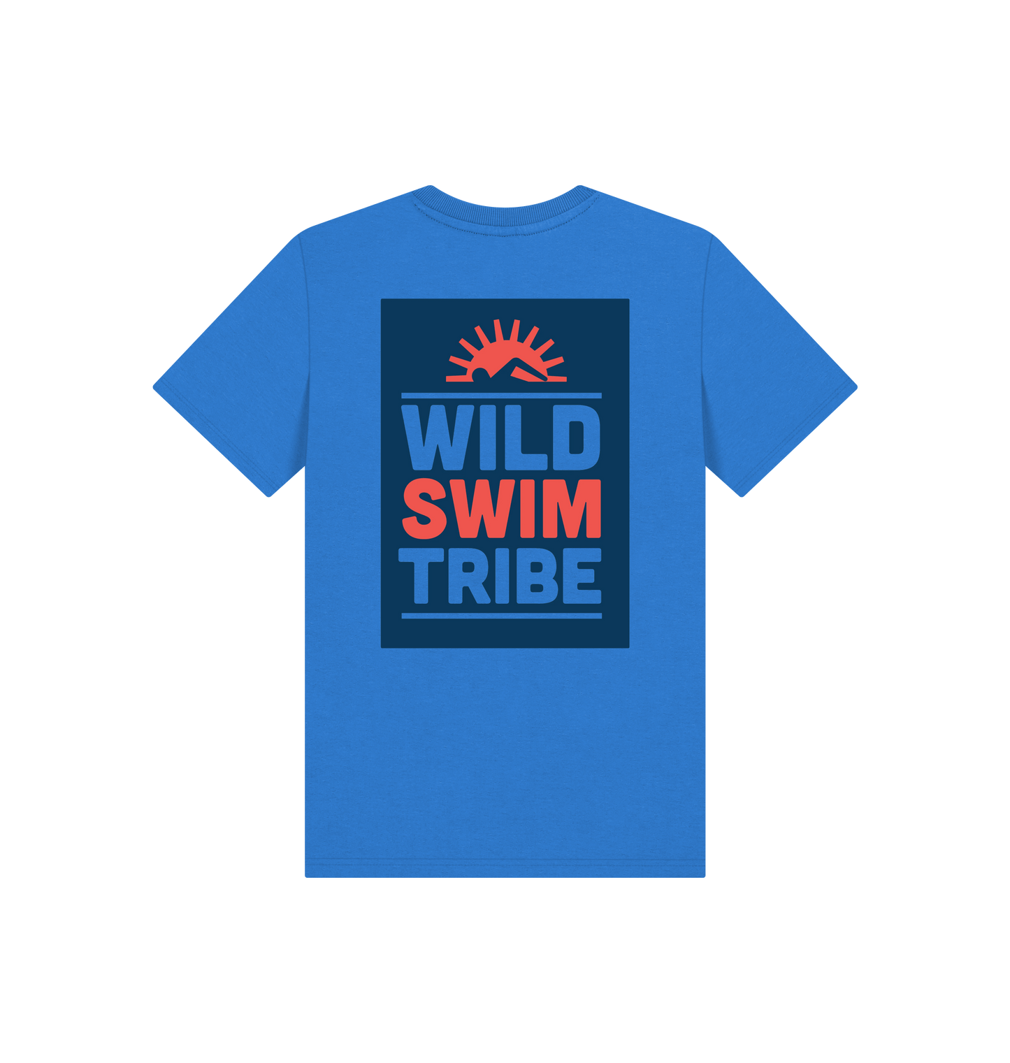 Bright Blue Printed Kids T-Shirt