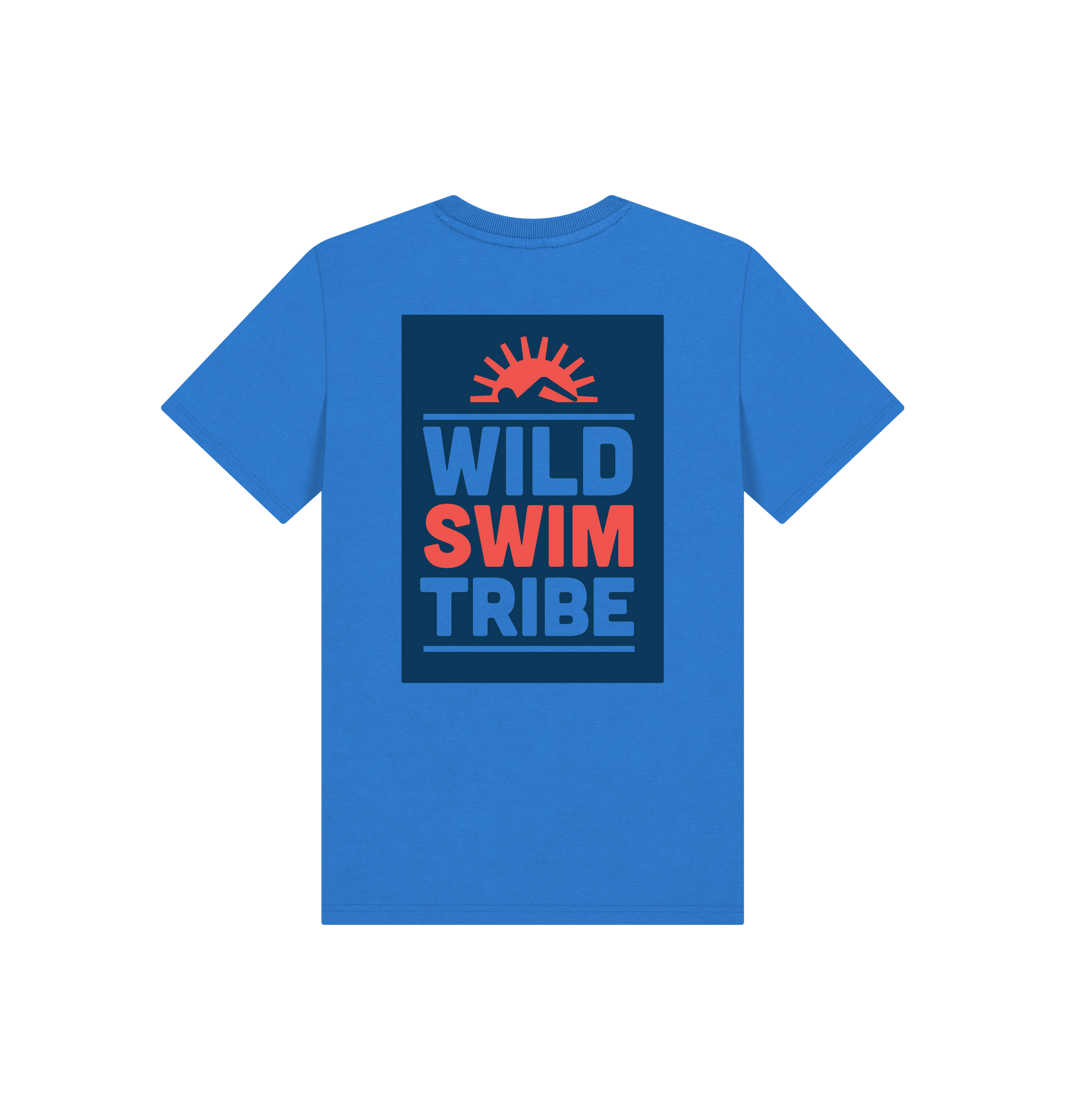 Bright Blue Printed Kids T-Shirt