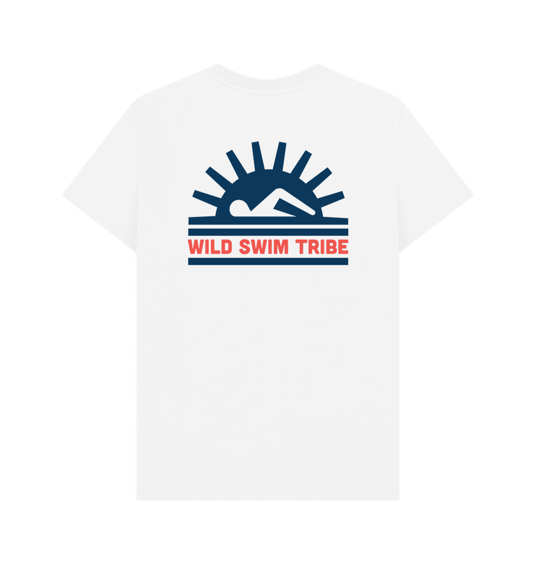 White Printed T-shirt Back