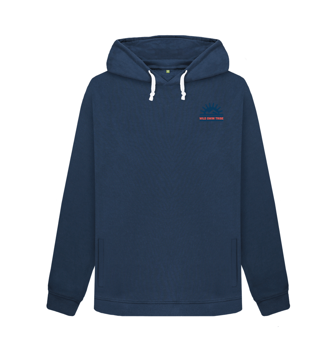 Navy Blue Printed Sweater Front