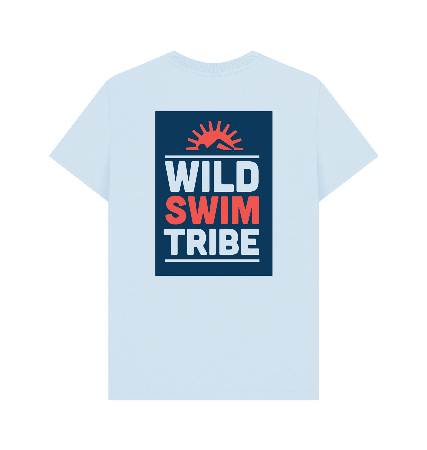 Sky Blue Printed T-shirt