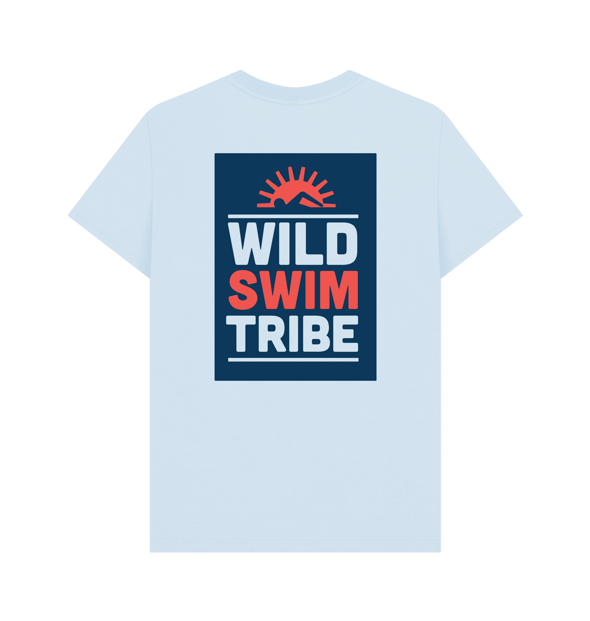 Sky Blue Printed T-shirt