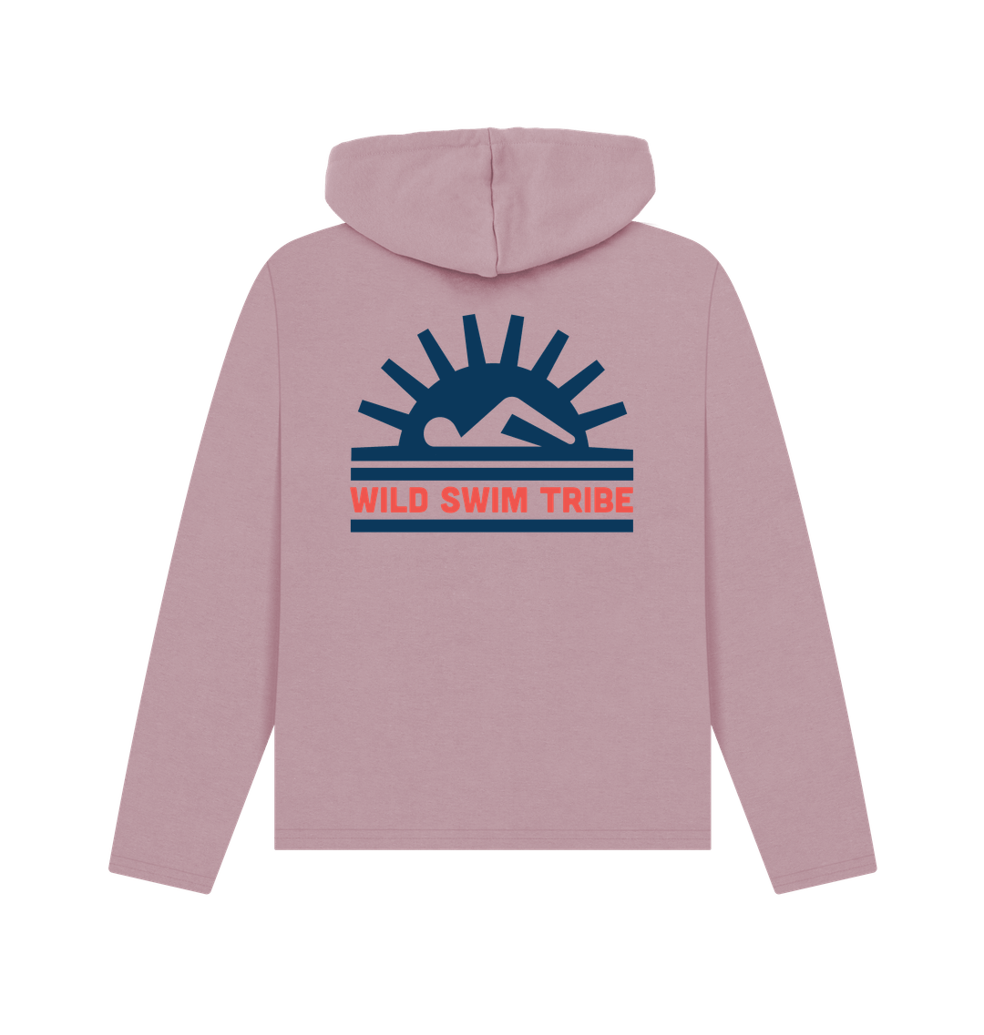 Mauve Printed Hoody Back
