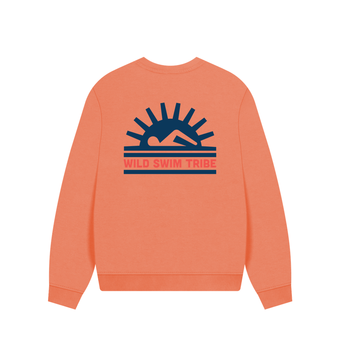 Apricot Printed Sweater Back
