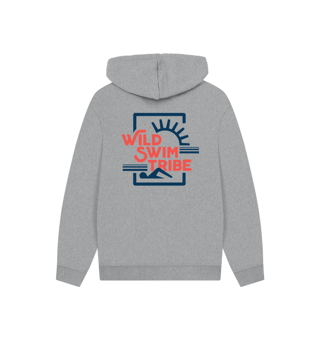 Athletic Grey Printed Hoody Back