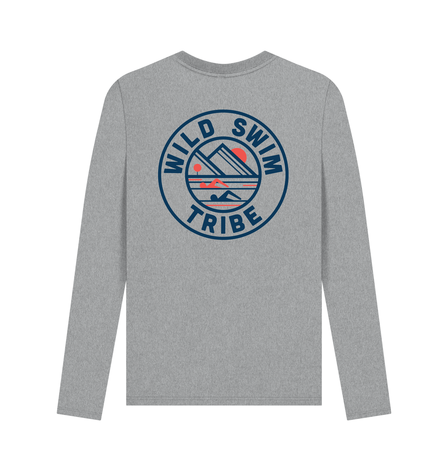 Athletic Grey Printed Long Sleeve T Shirt