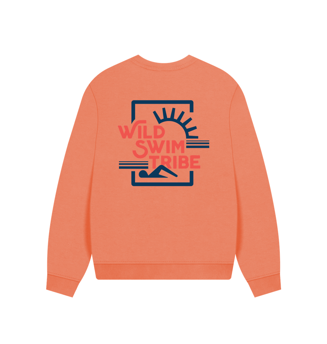 Apricot Printed Sweater Back