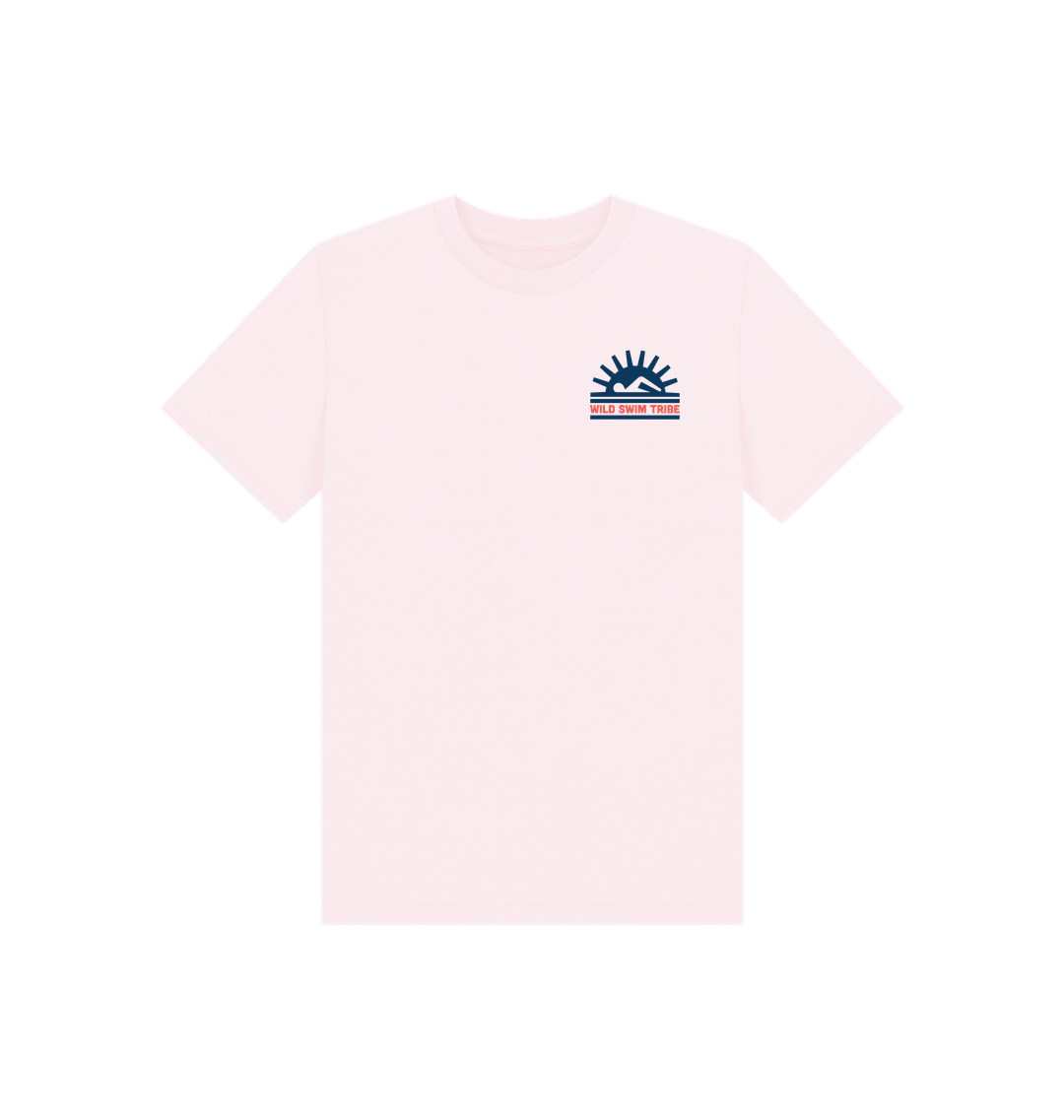 Pink Printed Kids T-Shirt Front