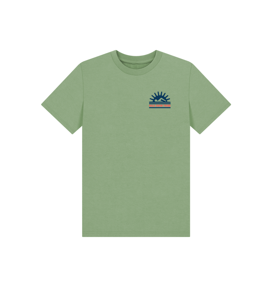 Sage Printed Kids T-Shirt Front