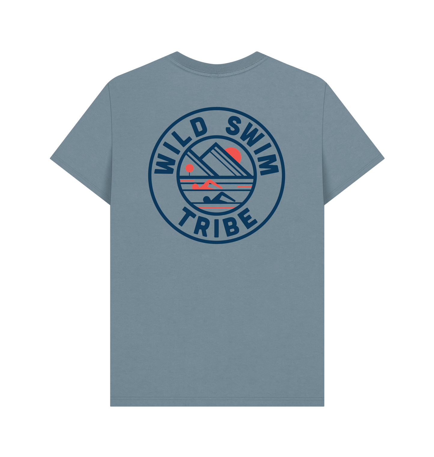 Stone Blue Printed T-shirt