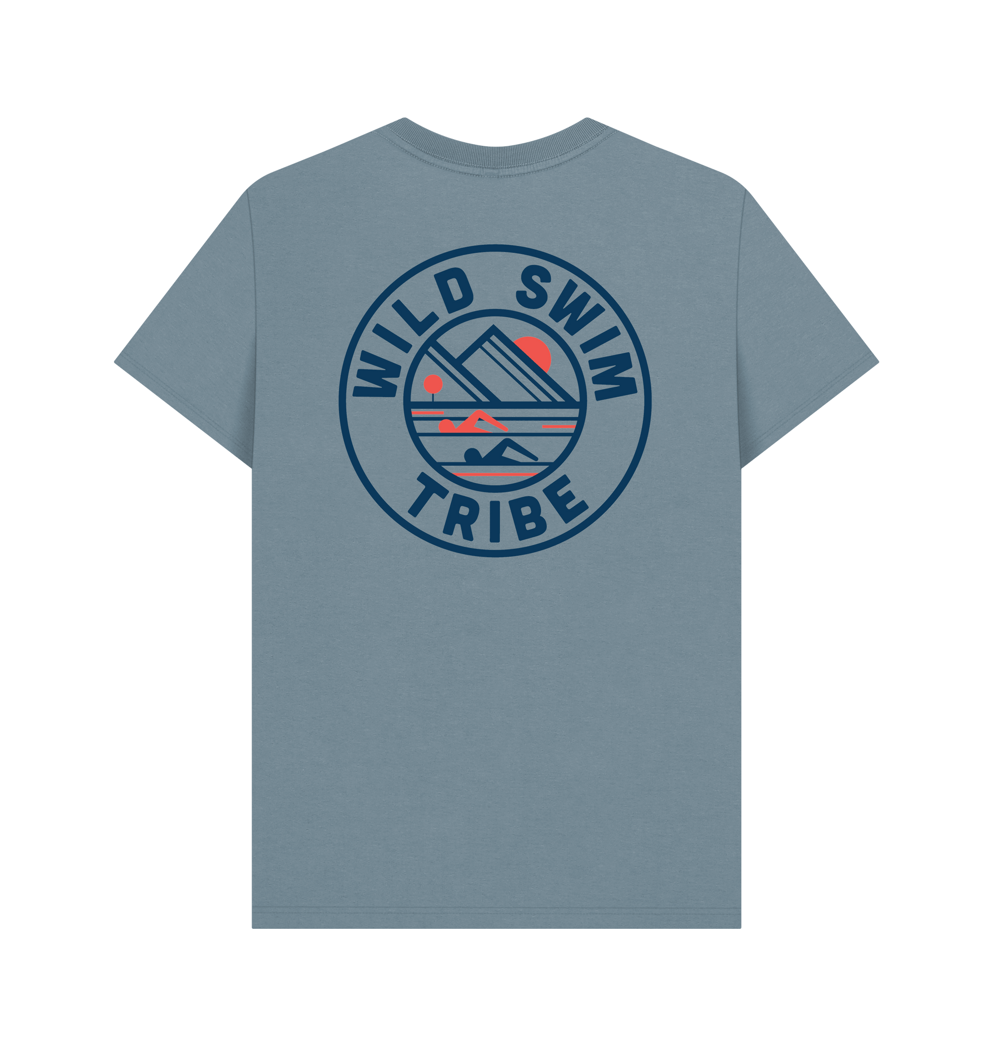 Stone Blue Printed T-shirt