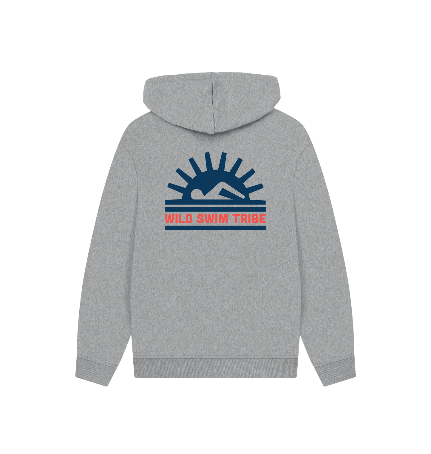 Athletic Grey Printed Hoody