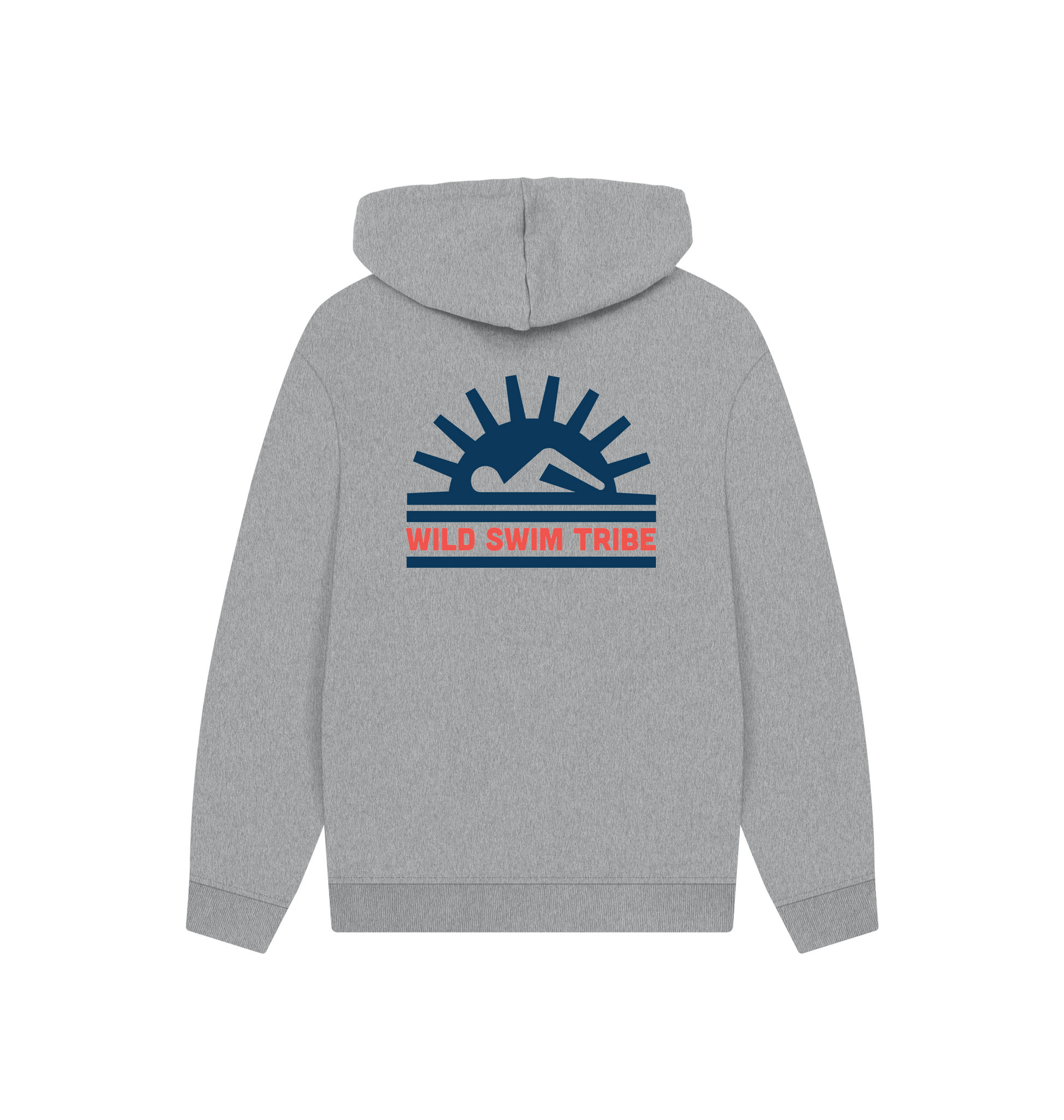 Athletic Grey Printed Hoody