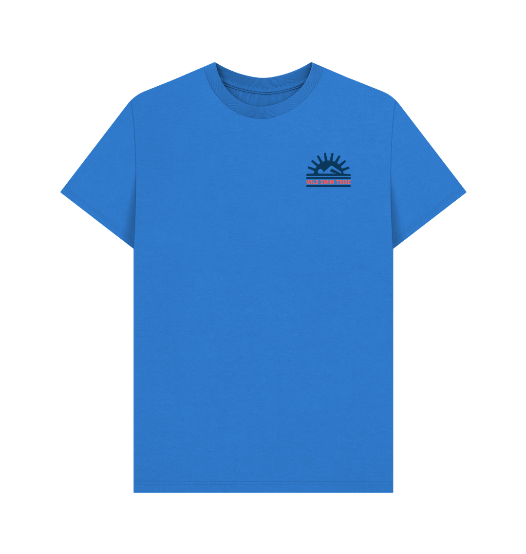 Bright Blue Printed T-shirt Front