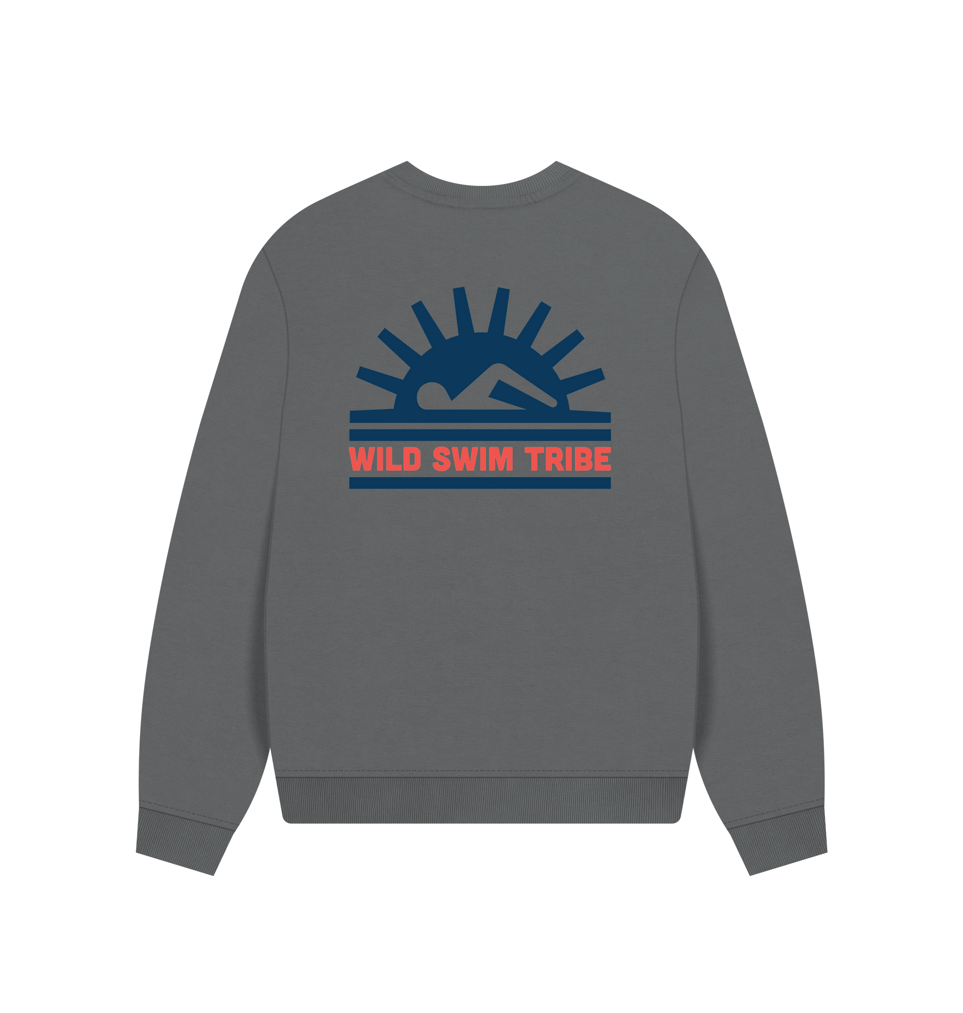 Slate Grey Printed Sweater